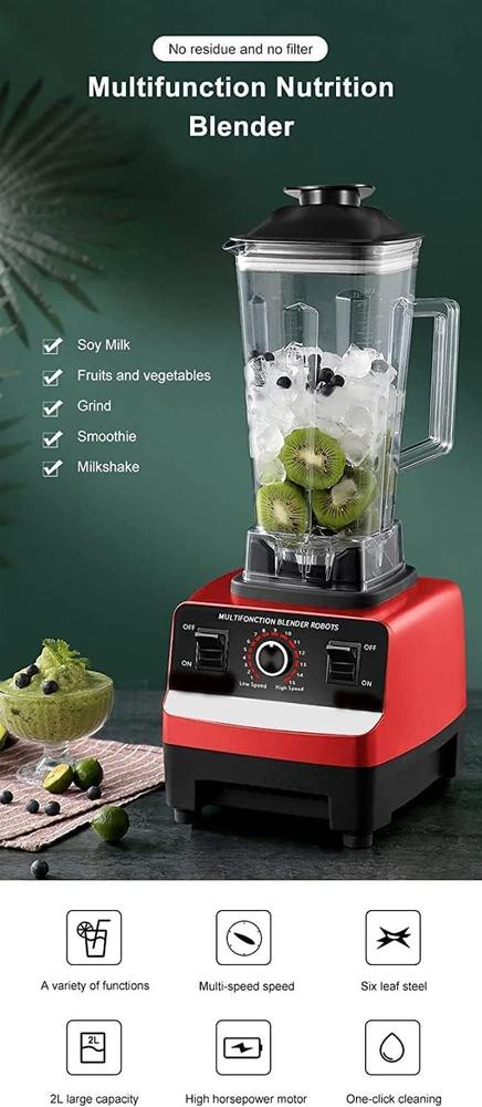 Multi-Functional 2-In-1 Blender for Home and Kitchen