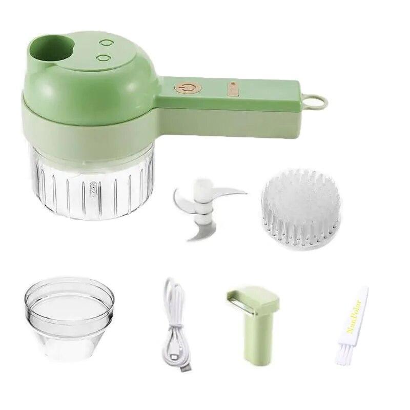 4-in-1 Handheld Electric Cutter & Vegetable Chopper