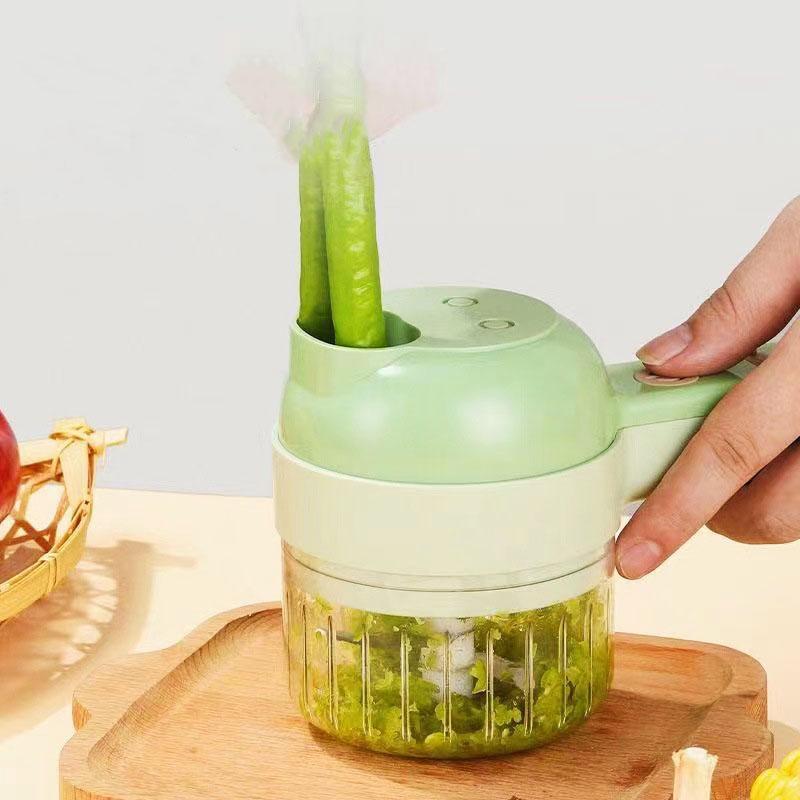 4-in-1 Handheld Electric Cutter & Vegetable Chopper