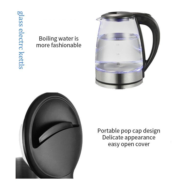 Transparent Glass Electric Kettle – Stylish and Efficient Boiling