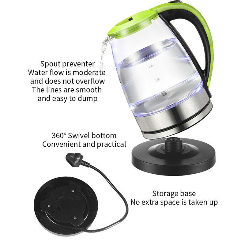 Transparent Glass Electric Kettle – Stylish and Efficient Boiling