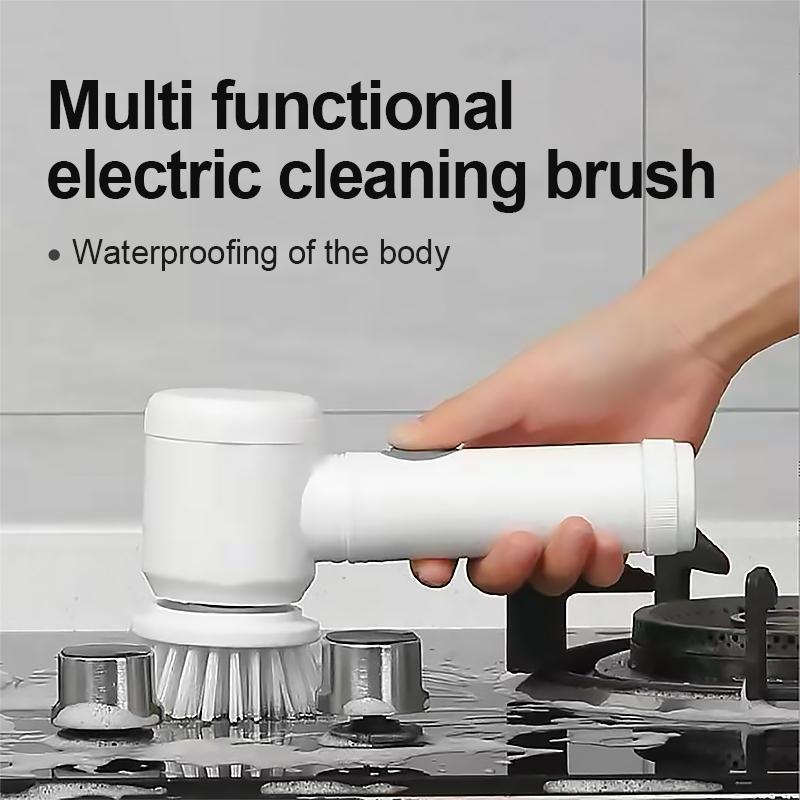 Electric Cleaning Brush for Kitchen & Bathroom – USB Rechargeable