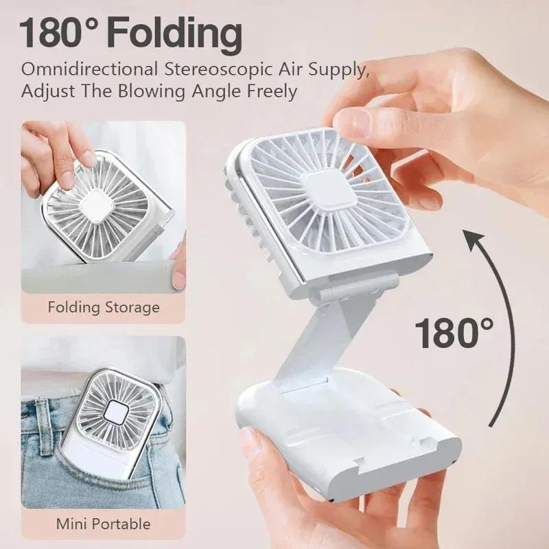 Portable Neck Fan - Foldable, Air Cooling Fan for On-the-Go Comfort