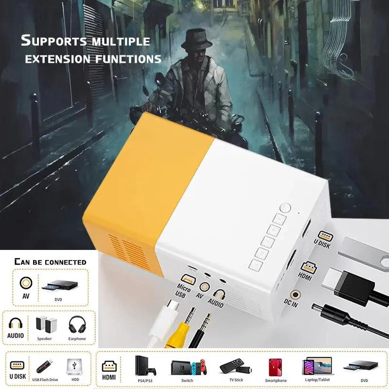 Portable Mini LED Projector for Movies & Gaming