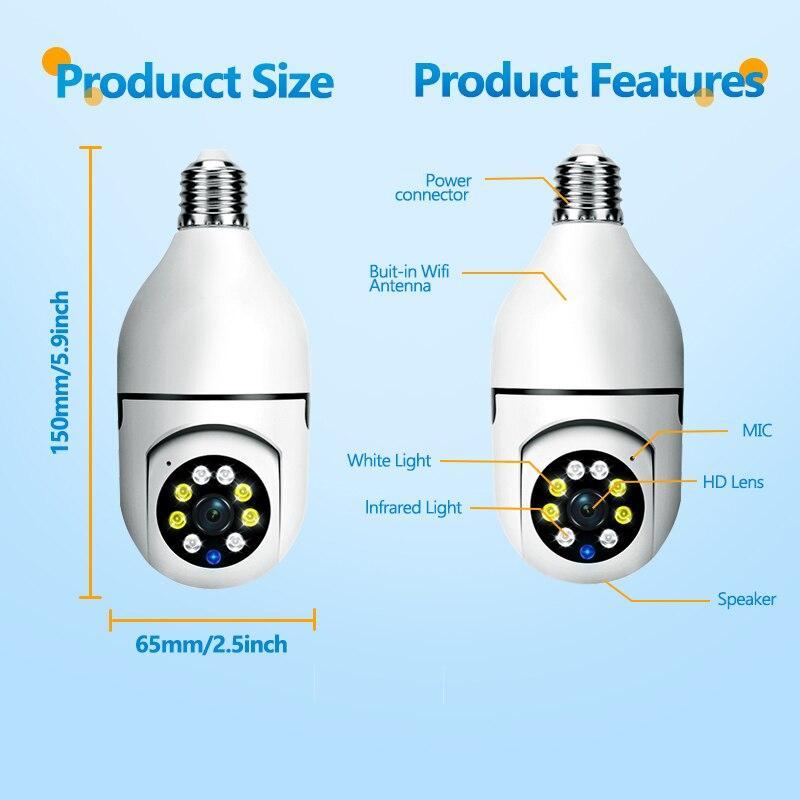 5G E-27 Smart Bulb with Surveillance Camera Feature