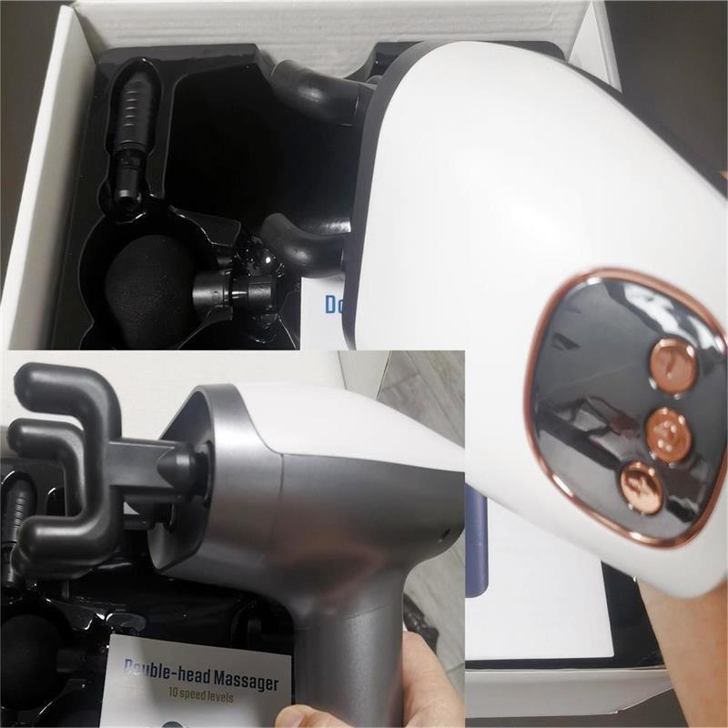 Deep Tissue Massage Gun with Dual Heads for Effective Muscle Therapy