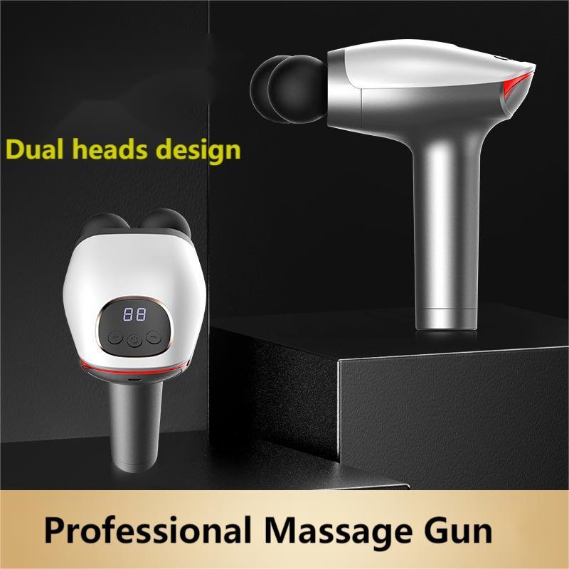 Deep Tissue Massage Gun with Dual Heads for Effective Muscle Therapy