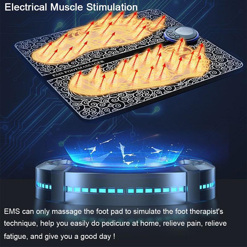 Electric Foot Massage Pad with EMS Muscle Stimulation