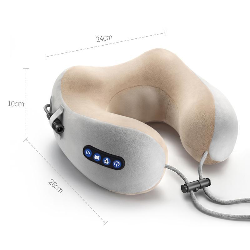 U-Shaped Massaging Pillow for Neck and Back Relief