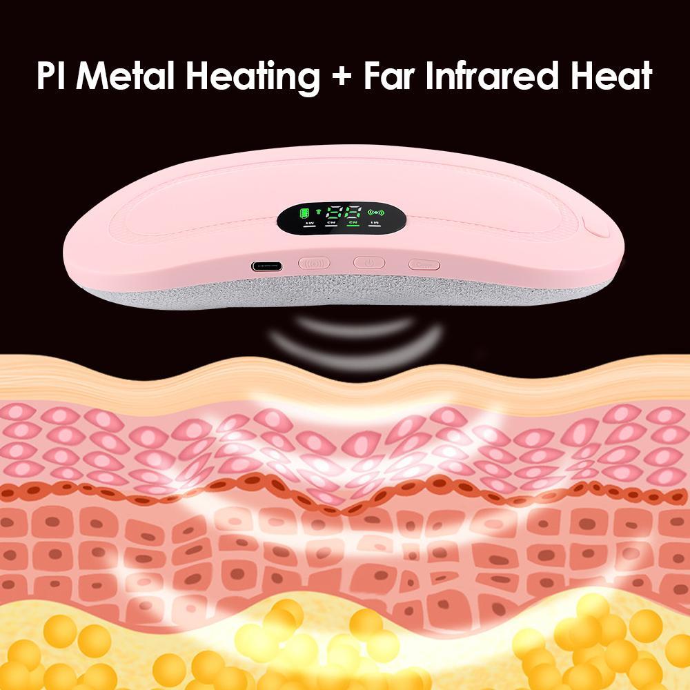 Electric Heating Belt for Period Discomfort with Vibrating Massager