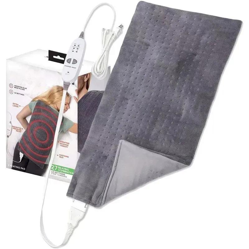 Heating Pad with 6 Adjustable Temperature Levels and 4 Timer Settings