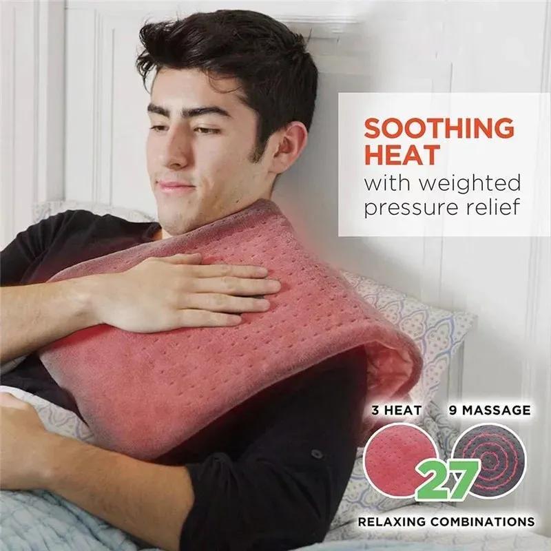 Heating Pad with 6 Adjustable Temperature Levels and 4 Timer Settings