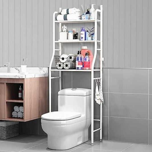 Modern Toilet Storage Rack with Space-Saving Design