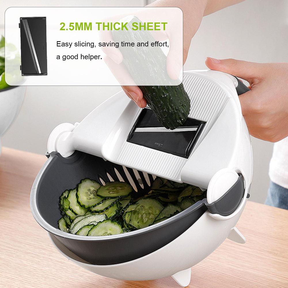 Efficient 9-in-1 Vegetable Slicer with Multiple Cutting Functions