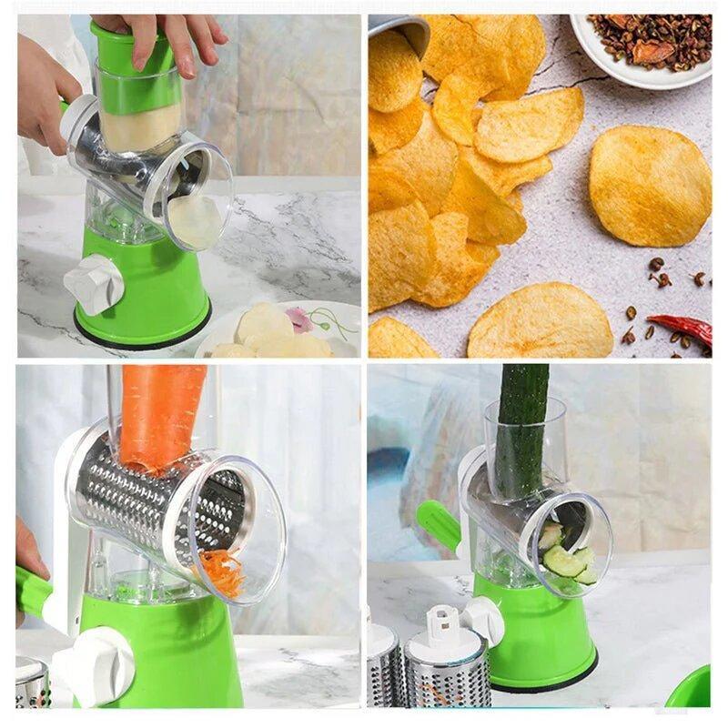 Table Top Drum Grater with Multiple Blades – Versatile Kitchen Tool