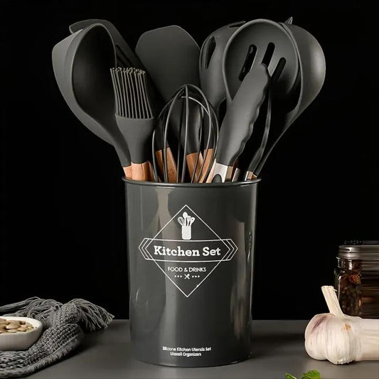 Complete Silicone Kitchen Utensil Set (12 Pieces) for Every Chef