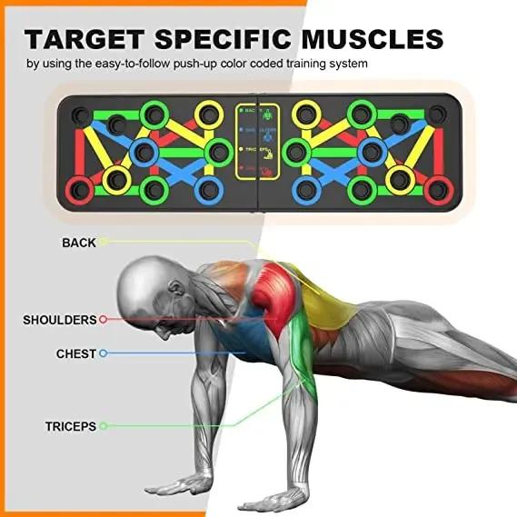 Gym Push-Up Board with Timer and Counter Functionality