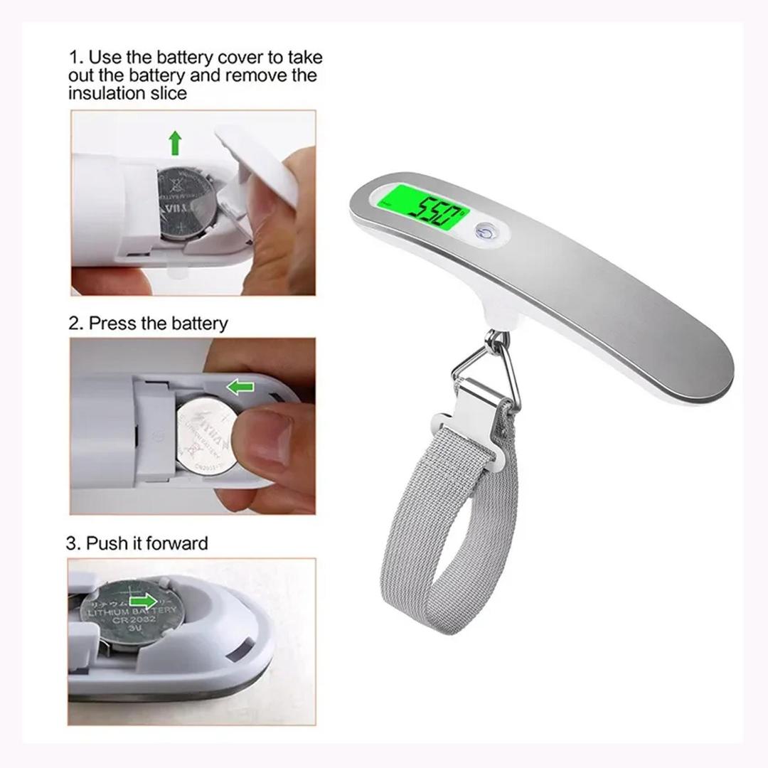 Portable Digital LCD Display Luggage Scale for Accurate Travel Weighing