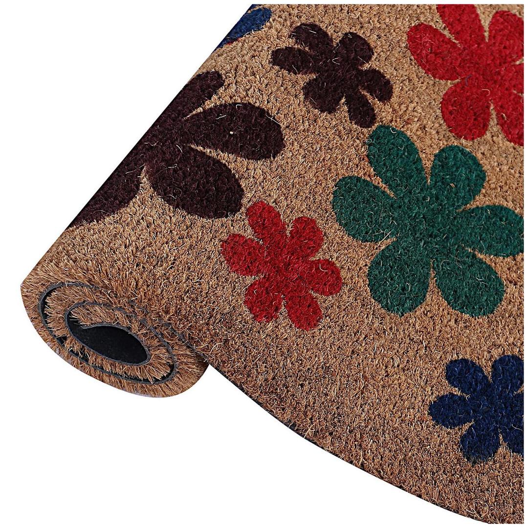 Flowers Printed Door Mat for Home, Bathroom, and Entrance - Indoor & Outdoor