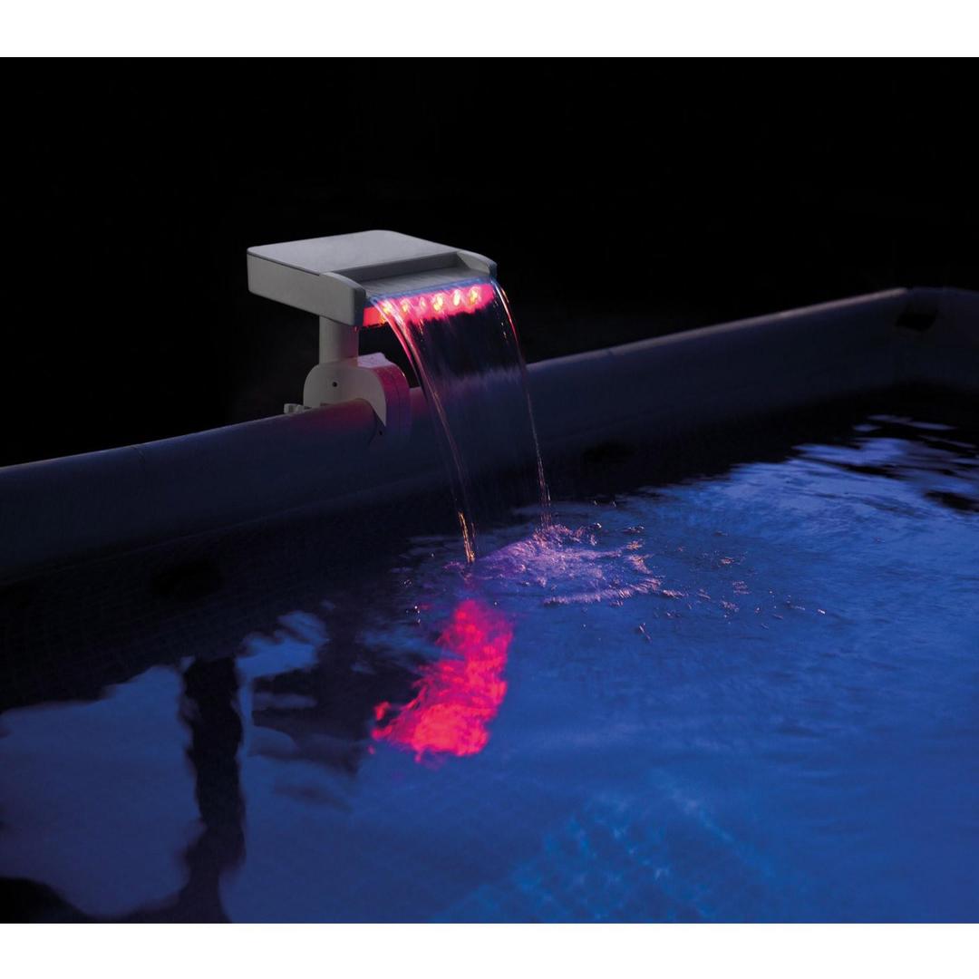 Multi-Color LED Waterfall Cascade Pool Light – Create Stunning Water Effects