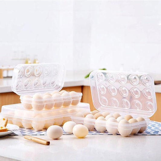 Imported Plastic Egg Storage Box – 15 Egg Capacity Tray & Container