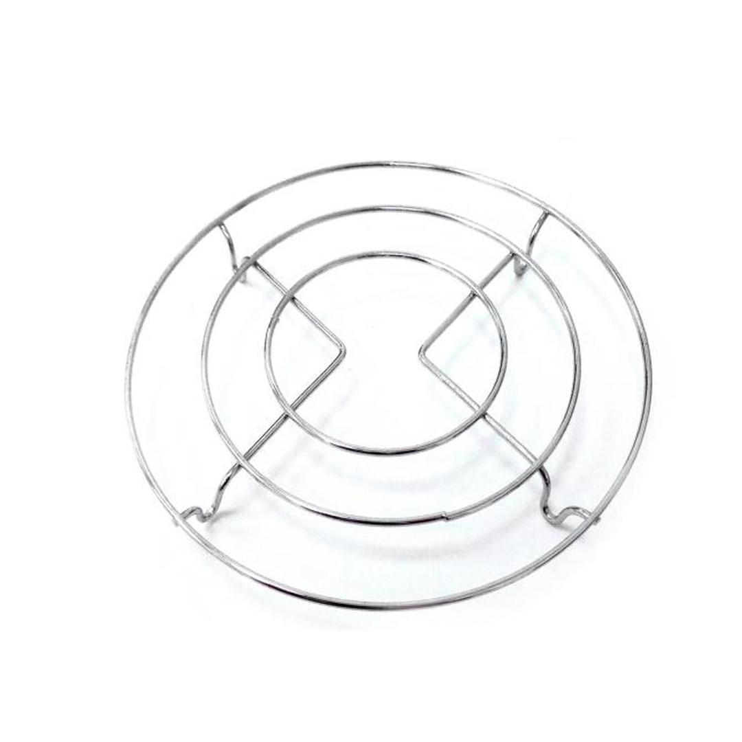 Round Stainless Steel Pan Stand – Heat-Resistant Kitchen Rack