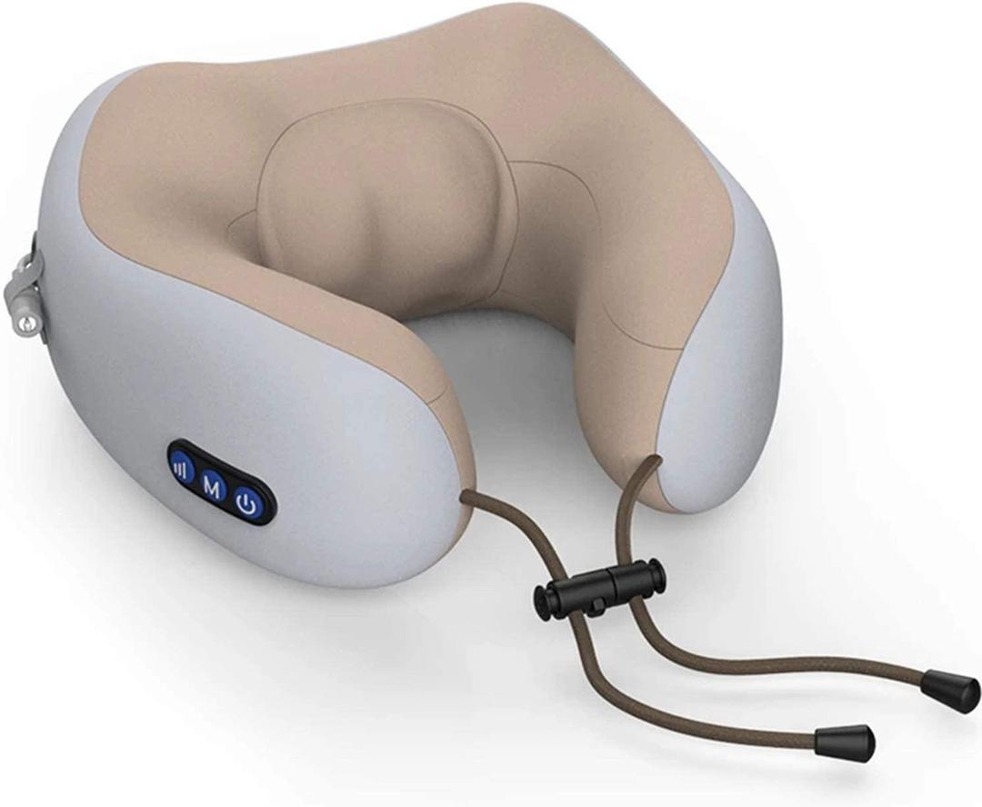 Rechargeable U-Shaped Electric Neck Massager Pillow for Travel