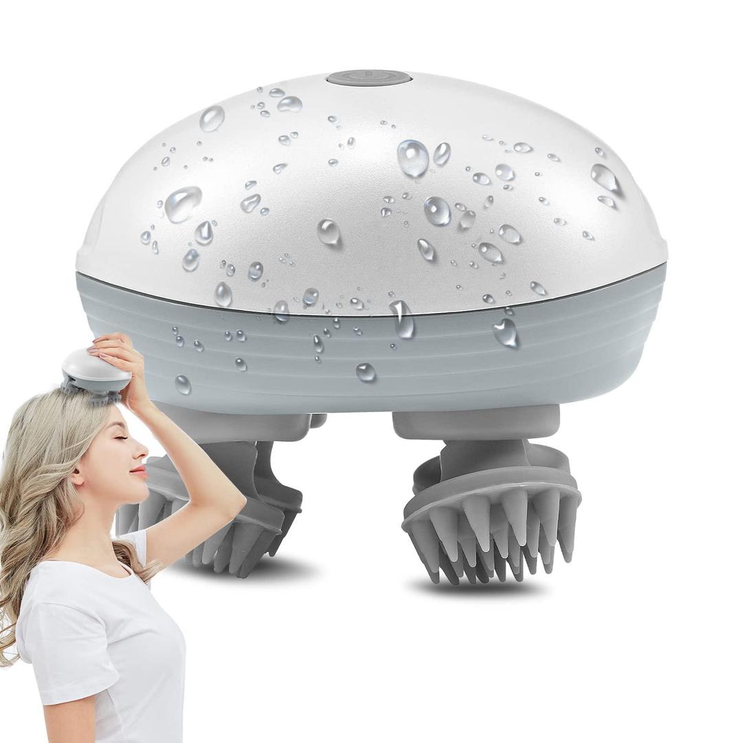 Portable Electric Scalp Massager – 3 Modes, Waterproof Design