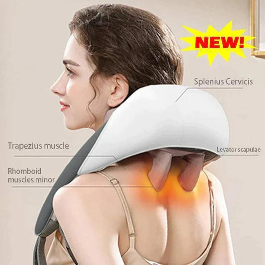 3D Kneading Massager for Neck, Back, and Shoulders