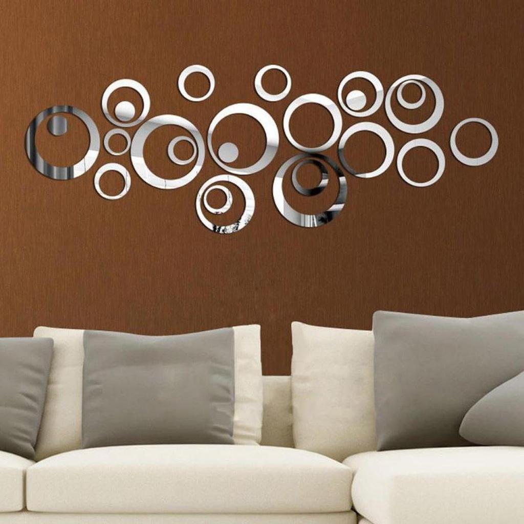 24-Piece Wall Art Dots & Rings Circle Set for Home Decor