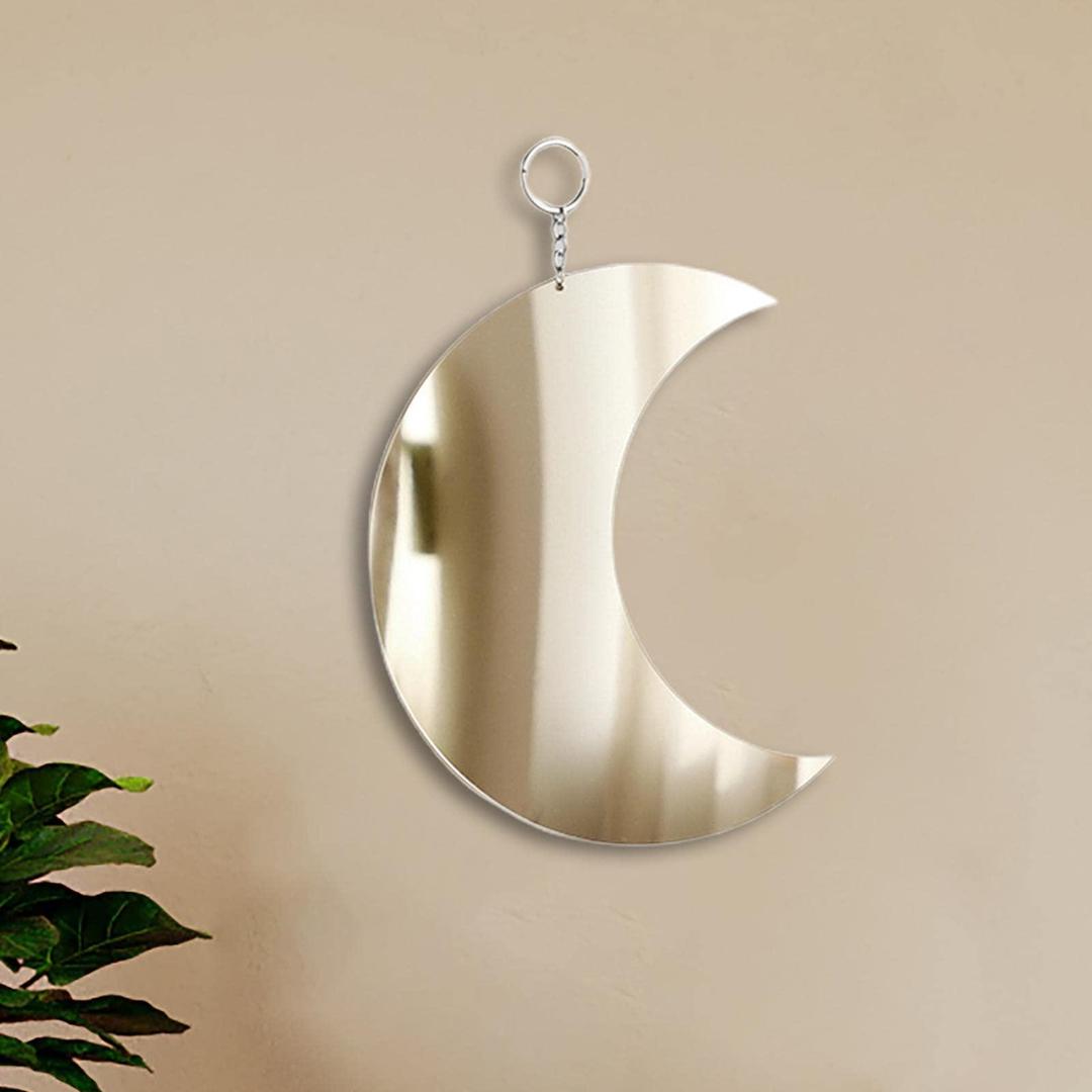 Acrylic Moon Wall Hanging Set – 12-Inch Lunar Art for Modern Home Aesthetics