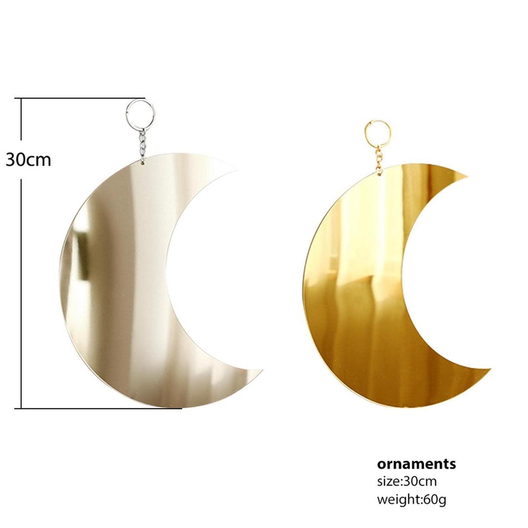 Acrylic Moon Wall Hanging Set – 12-Inch Lunar Art for Modern Home Aesthetics