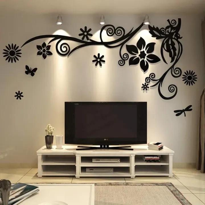 3D Flower Acrylic Wall Art – Home Decoration Accent