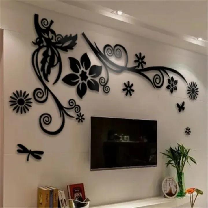 3D Flower Acrylic Wall Art – Home Decoration Accent