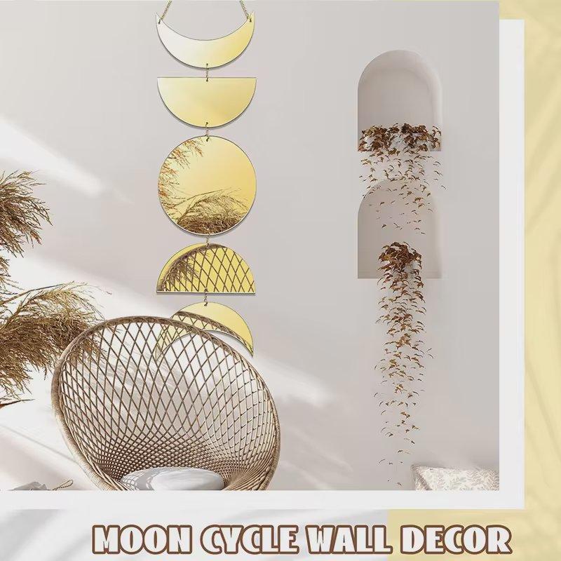 Acrylic Moon Cycle Wall Art – Stylish Lunar Wall Decoration