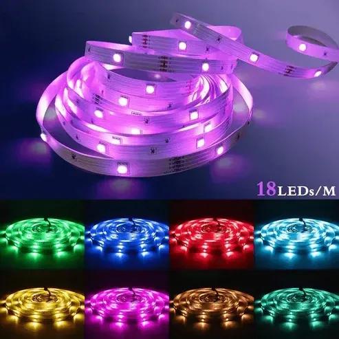 RGB LED Strips with Remote – Ideal for Room & Wall Decorations