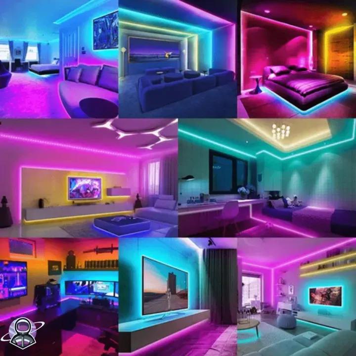 RGB LED Strips with Remote – Ideal for Room & Wall Decorations