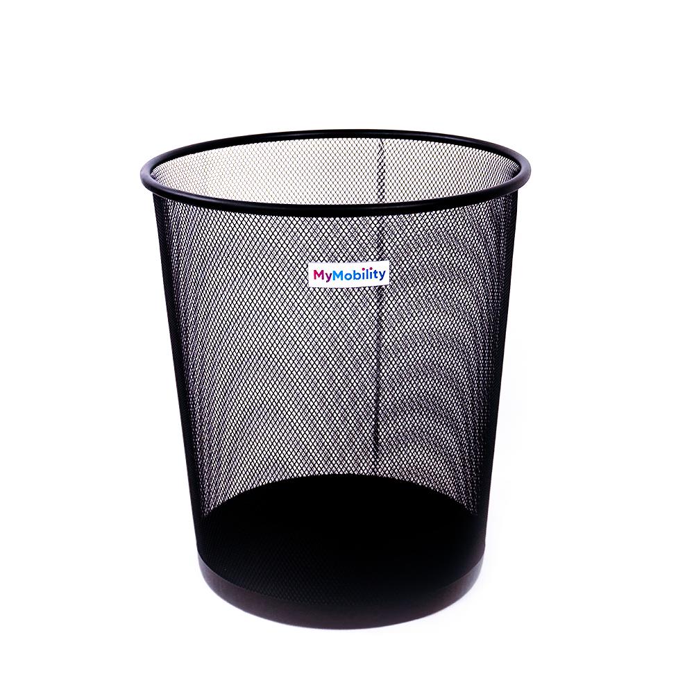 Portable Mesh Round Waste Bin - Open Top for Easy Access