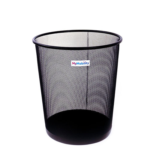 Portable Mesh Round Waste Bin - Open Top for Easy Access