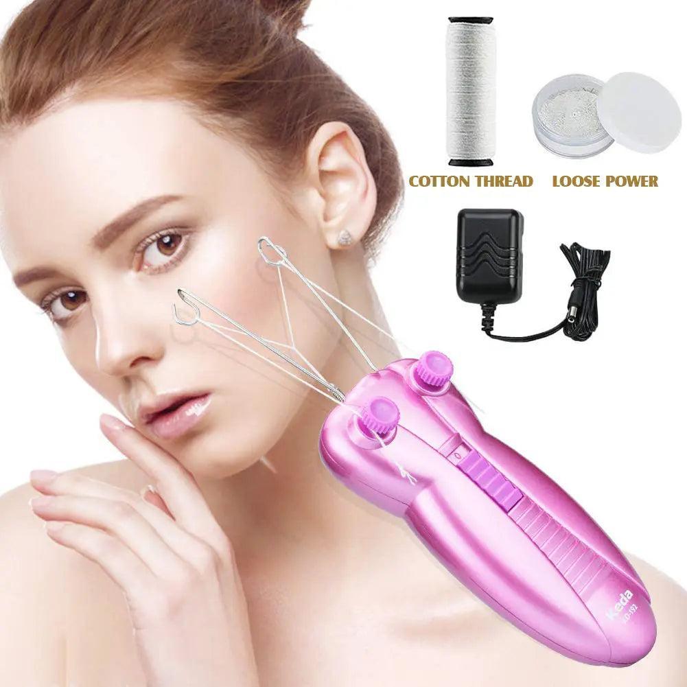 Ladies Facial Epilator & Beauty Massager - Electric Hair Remover