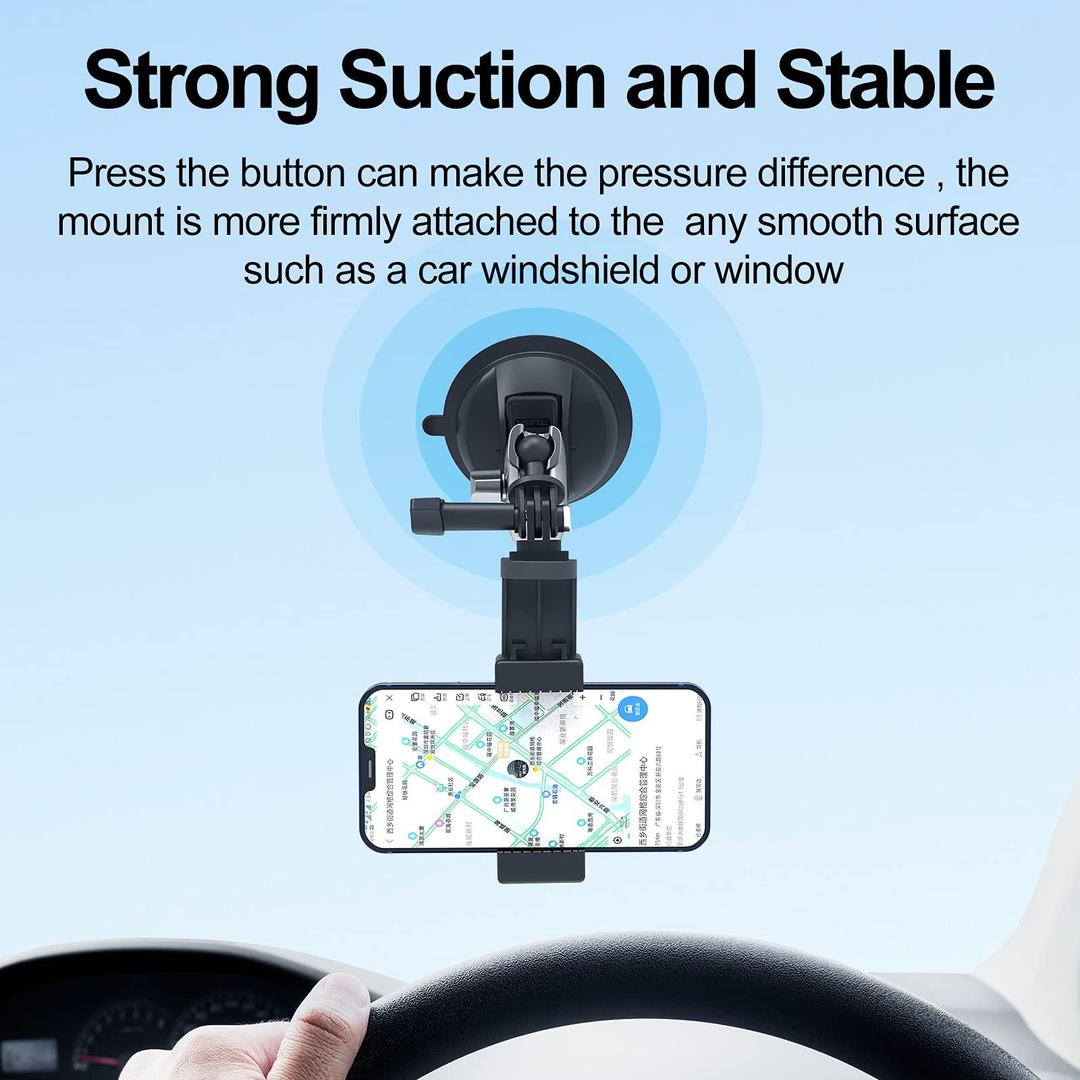 TELESIN Camera Suction Mount for Smooth Shots