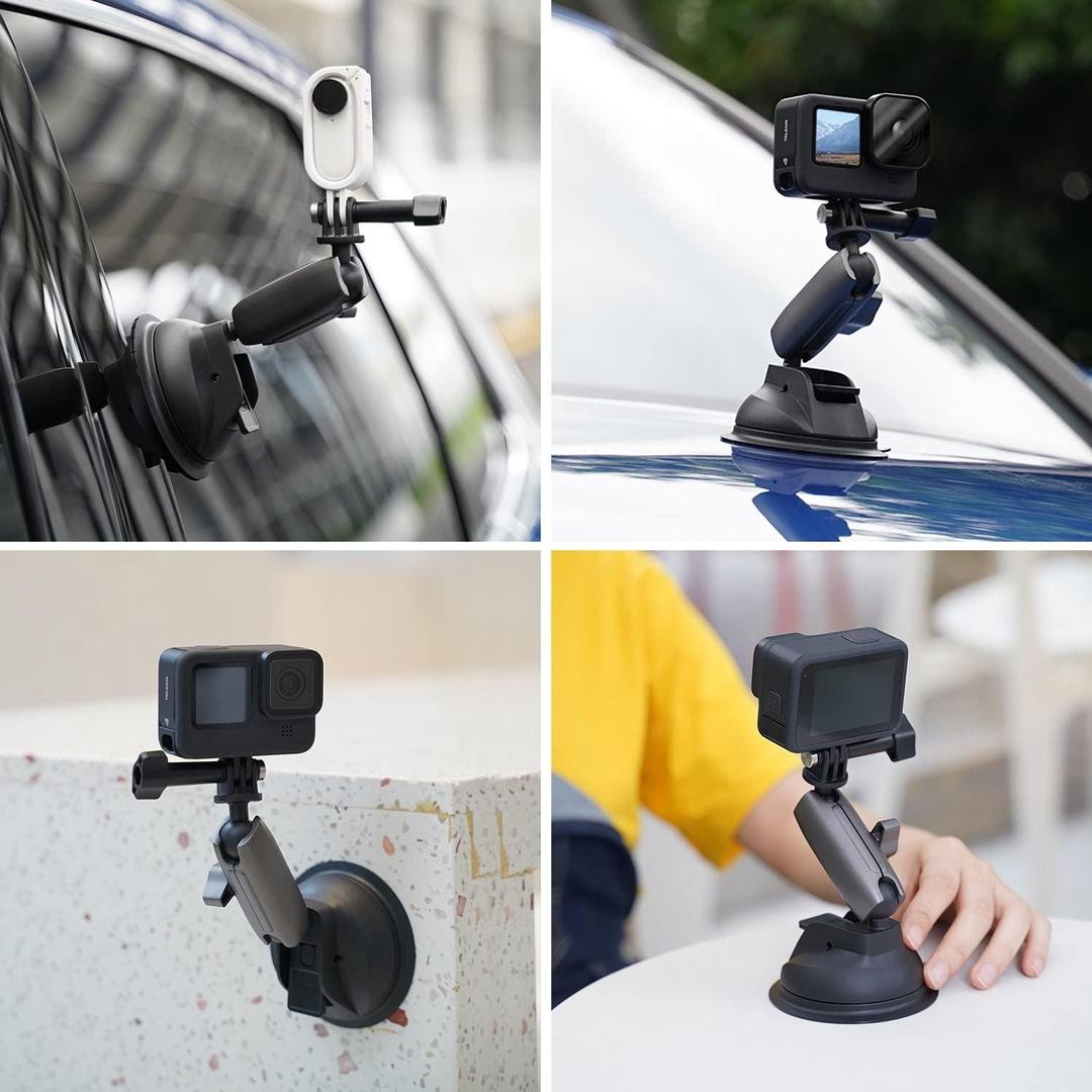 TELESIN Camera Suction Mount for Smooth Shots