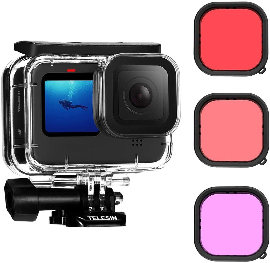 TELESIN Waterproof Case for GoPro HERO 9-13, 45m Diving Depth