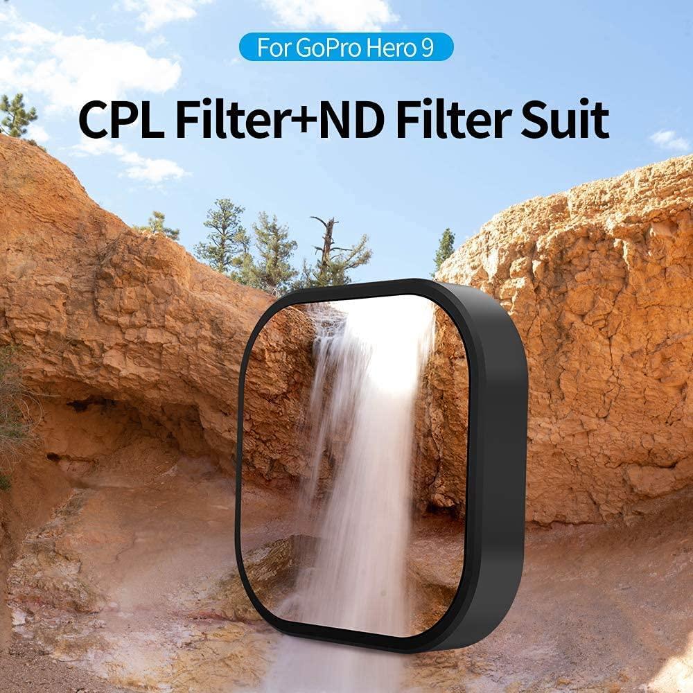 TELESIN 4-Pack Lens Filters for GoPro HERO – CPL ND8 ND16 ND32