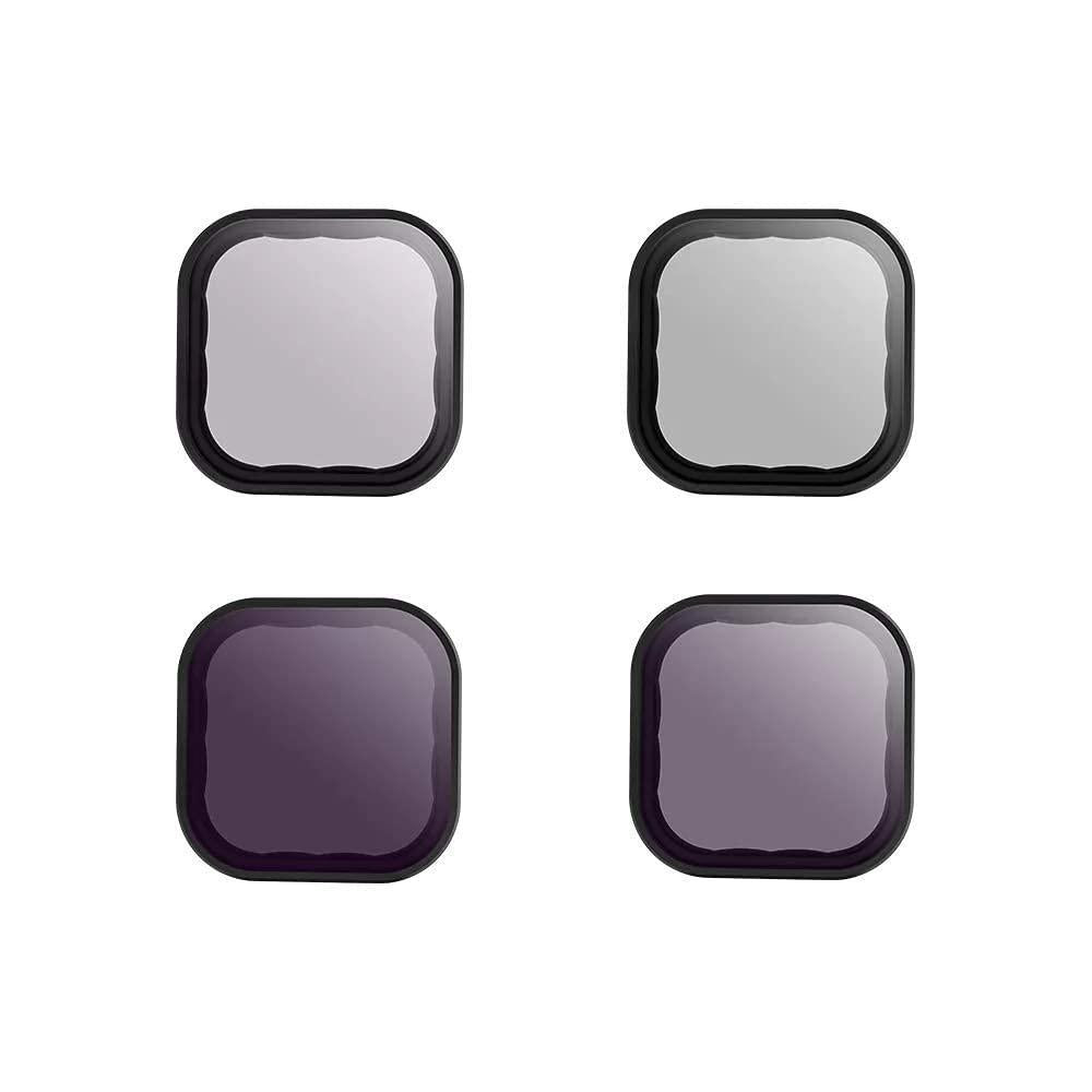 TELESIN 4-Pack Lens Filters for GoPro HERO – CPL ND8 ND16 ND32