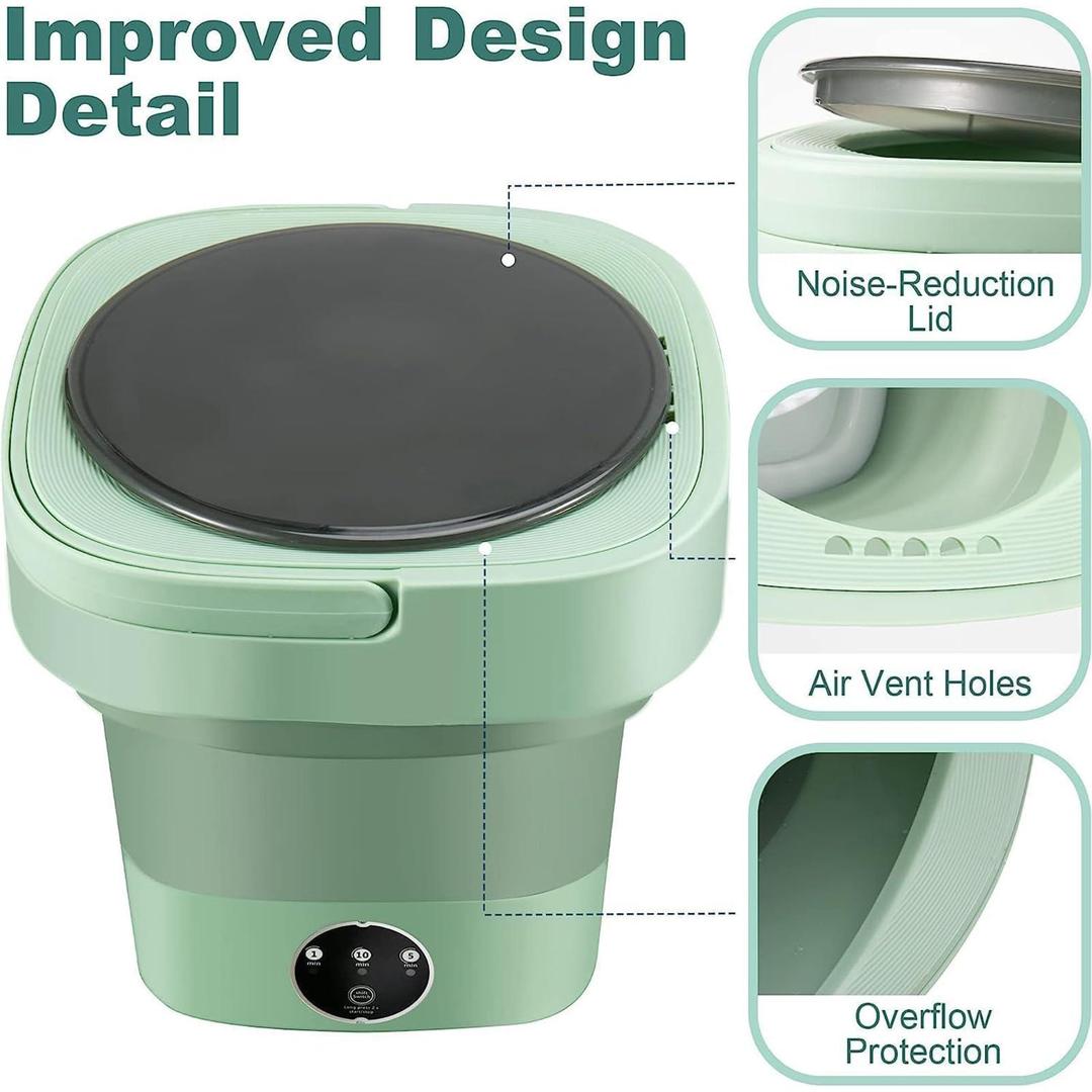 Foldable Mini Washing Machine – Ideal for Apartments and Dorms