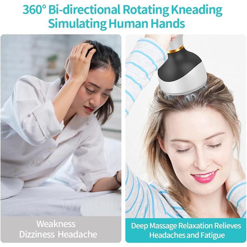 Wireless Scalp Massager for Hair Growth and Relaxation