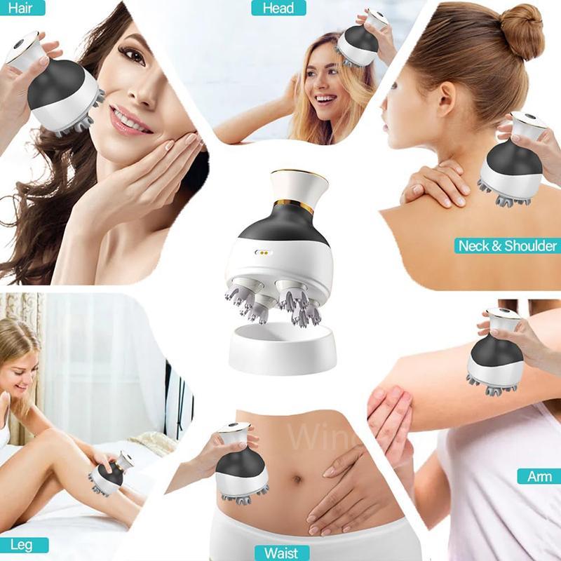 Wireless Scalp Massager for Hair Growth and Relaxation