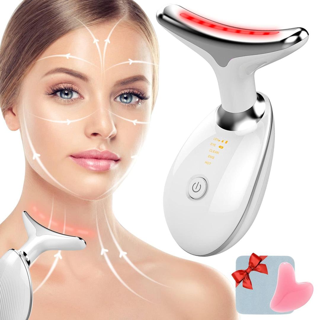 Rechargeable LED Skin Rejuvenation Massager for Face & Neck