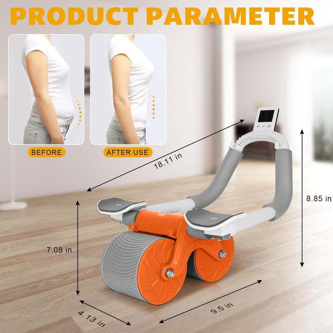 Automatic Rebound Ab Roller for Abdominal Exercise